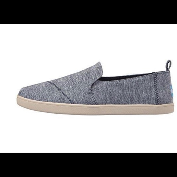 TOMS Deconstructed Alpargata, Navy Slub Chambray - Picture 4 of 7